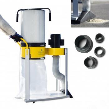 BAMATO Extraction unit AB-1500CF with fine dust filter and adapter set (400V)